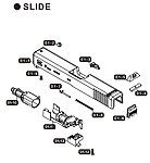 點一下即可放大預覽 -- VFC  GLOCK17 G17 GEN4 授權刻字 金屬滑套 瓦斯手槍 爆炸圖 