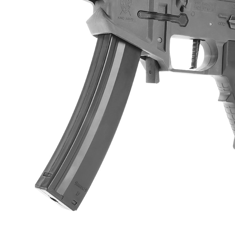 預購-King Arms【金屬灰 M-LOK滅音版】PDW 9mm SBR SD衝鋒槍 長槍 電動槍