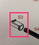 點一下即可放大預覽 -- HFC M1911 復進簧擋塊 (零件編號#S-3)