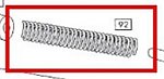 點一下即可放大預覽 -- WE M4 槍機復進簧、托尾桿彈簧、緩衝棒彈簧、緩衝器彈簧（零件編號#92）KWA、GHK、VFC GBB瓦斯槍零件