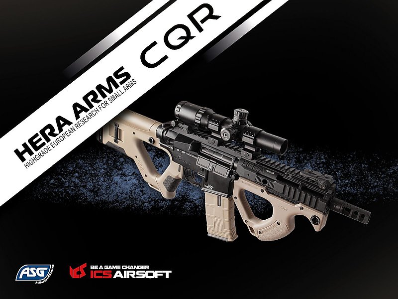 預購~一芝軒 ICS & HERA Arms CQR 電動步槍 黑沙版 全新二代電子扳機版本