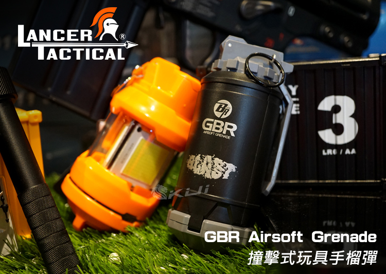 LT~LANCER TACTICAL GBR Airsoft Grenade 撞擊式玩具手榴彈 手雷 130發