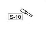 點一下即可放大預覽 -- WE P226 氣室覆進彈簧導桿 (零件編號 #S-10)