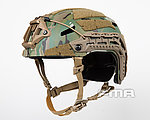 點一下即可放大預覽 -- [多地迷彩]-FMA Caiman Ballistic Helmet 導軌戰術頭盔，護具~TB1307