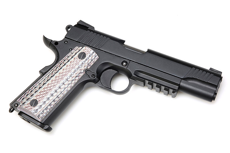 SRC【黑色】M45A1 全金屬CO2手槍 近身距離作戰手槍 雙動力(瓦斯/CO2),M1911