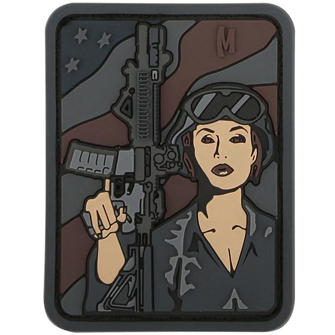 MAXPEDITION【SWAT】SOLDIER GIRL PVC軟膠臂章46x61mm