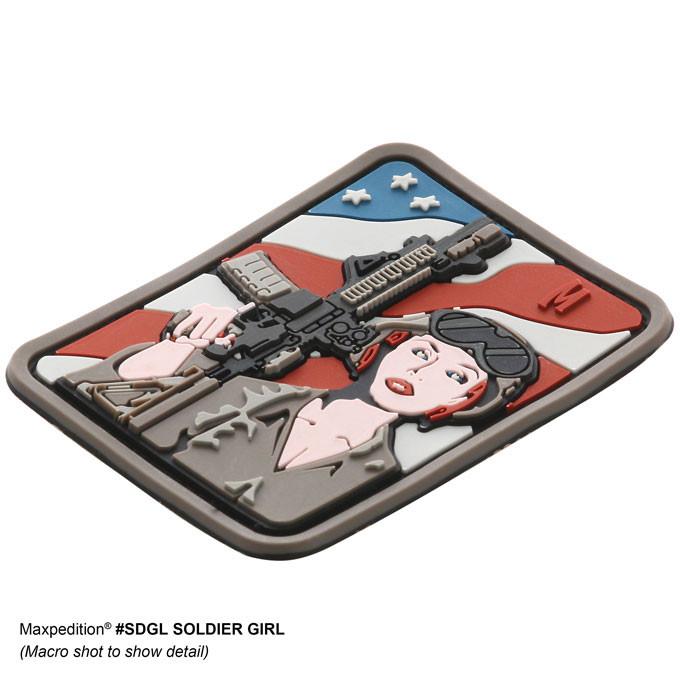 MAXPEDITION【SWAT】SOLDIER GIRL PVC軟膠臂章46x61mm