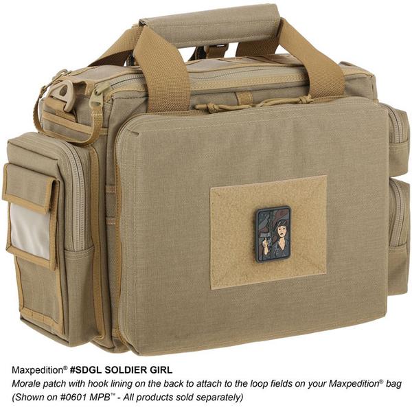 MAXPEDITION【SWAT】SOLDIER GIRL PVC軟膠臂章46x61mm