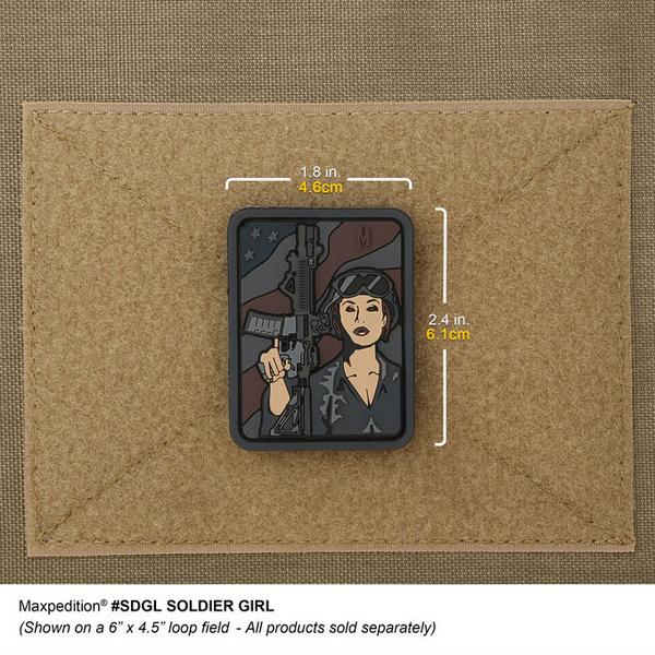 MAXPEDITION【SWAT】SOLDIER GIRL PVC軟膠臂章46x61mm