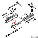 點一下即可放大預覽 -- WE M4 V3 槍機滑環插銷（零件編號#15）M16A1、T91 GBB瓦斯槍零件