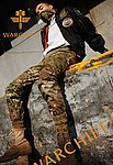 [多地迷彩~XL號]-台灣總代理 酋長 戰術束腳褲、休閒褲、長褲、軍事迷彩褲~Warc1