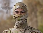 [沙漠色-魔蠍迷彩]-台灣總代理 酋長 頭套面罩、偽裝頭罩，防恐特警忍者、防空汙防風防砂、透氣舒適~KUI947