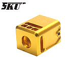 點一下即可放大預覽 -- [金色]-5KU Micro Comp V3 CNC鋁合金 槍口抑制器 防火帽 14mm逆牙（通用Glock）GB-447