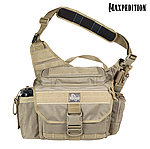 點一下即可放大預覽 -- [狼棕色]-Maxpedition Mongo Versipack 側背鞍袋腰包，工具包、斜背包、郵差包~0439