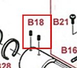 點一下即可放大預覽 -- HFC VSR11 汽缸固定螺絲 (零件編號#B18)
