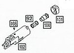 點一下即可放大預覽 -- WE 原力 HI-CAPA 新版飛機總成 (零件編號#92、100、101、102、108)