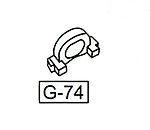 點一下即可放大預覽 -- WE G17/G18C/G19/G34/G35 克拉克系列 覆進簧導桿固定塊 (零件編號#G-74)