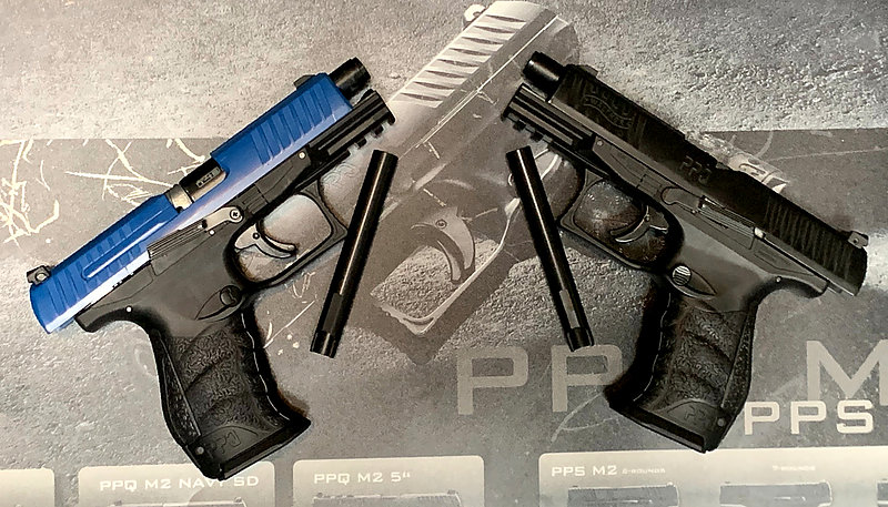 限時優惠一槍兩匣! WALTHER『特仕版-BLUE』PPQ M2 11mm 藍色訓練用槍 CO2鎮暴槍 鋼製外管,耐用度更高!