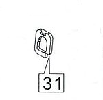 點一下即可放大預覽 -- HFC M92 止動鎖板，撞針控制器 (零件編號#31)
