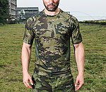 [叢林迷彩L號]-台灣總代理 酋長 戰術短袖排汗衫，戰鬥服，涼爽，速乾T恤