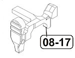 點一下即可放大預覽 -- VFC【黑色】KAC M110 SASS 槍機後定檔塊，網球拍 (零件編號#08-17) 