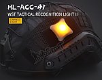 [橙色]-Wosport 戰術信號燈 夜跑 夜戰 雙模式 持續／閃爍~HL-ACC-41