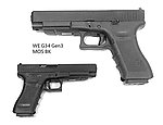 點一下即可放大預覽 -- [黑色]-WE G34 Gen3 MOS版 克拉克 瓦斯槍 手槍 BB槍 可上RMR、DOC瞄具