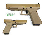 [沙色]-WE G34 Gen3 MOS版 克拉克 瓦斯槍 手槍 BB槍 可上RMR、DOC瞄具