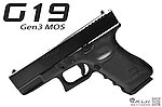 點一下即可放大預覽 -- [黑色]-WE G19 Gen3 MOS版本 克拉克 瓦斯槍 手槍 BB槍 可直上RMR、DOC瞄具