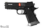 點一下即可放大預覽 -- [黑色單連發版]-WE 原力系列 Hi-Capa 3.8吋全金屬瓦斯槍、直線滑套版、迅猛龍GBB手槍，BB槍~WETAT-1