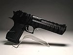 [黑色虎斑]-WE 一般版 沙漠之鷹瓦斯槍，GBB金屬手槍，Cybergun原廠授權、Desert Eagle .50AE~DE011