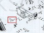 點一下即可放大預覽 -- KWA／KSC M4 GBB 彈匣釋放鈕 AR15 (零件編號#153)