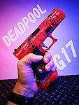 點一下即可放大預覽 -- [DP02版]-WE DP17『漫威死侍』瓦斯槍，克拉克 特別版，G17 GBB手槍，BB槍（滑套會動、後座力、無彈後定）Deadpool~ASDP1