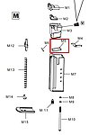 點一下即可放大預覽 -- HFC 沙漠之鷹 M5 彈匣上座O環 (零件編號R10#G195-5)(一入) 方形