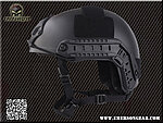 [黑色]-Emersongear 愛默生 FAST MH款頭盔，傘兵盔（生存遊戲、自行車、越野車）EM5658