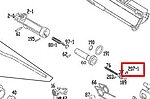 點一下即可放大預覽 -- KWA/KSC LM4 RIS ver.2 飛機 固定C扣 (零件編號#270-1)