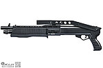 點一下即可放大預覽 -- 現貨！HFC SPAS 12 空氣散彈槍，CQB 手拉霰彈槍，拉一打一，弗蘭基霰彈、侏儸紀公園~HA23
