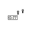點一下即可放大預覽 -- WE G17 IPSC 變形金剛 滑套前固定螺絲 (零件編號#G-77) (2入)