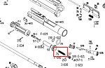 點一下即可放大預覽 -- KWA KSC PTS Radian Model1 GBBR 瓦斯步槍 飛機彈簧 (零件編號#76)