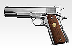 點一下即可放大預覽 -- 日本馬牌 MARUI M1911 瓦斯槍 Government Mark IV GBB手槍 70 Nickel Finish