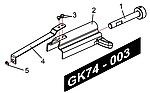 點一下即可放大預覽 -- 怪怪 G&G GKS-74U 拉柄總成 (GK74-003)
