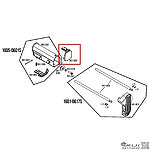 點一下即可放大預覽 -- KWA/KSC VM4 浪人 電池蓋 (零件編號#602)