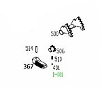 點一下即可放大預覽 -- KSC TK45 ERG 射擊選擇鈕總成 (零件編號#367、401、500、506、510、514)