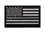 點一下即可放大預覽 -- [3.黑色~順風版]-美國國旗臂章、電繡、USA識別章，80x50mm~USA1