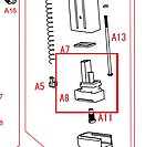 點一下即可放大預覽 -- SRC HI-CAPA 5.1 4.3 彈匣底座 (零件編號#A8)