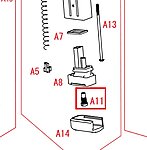 點一下即可放大預覽 -- SRC HI-CAPA 5.1 4.3 彈匣灌嘴 (零件編號#A11)