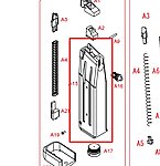 點一下即可放大預覽 -- SRC HI-CAPA 5.1 4.3 CO2彈匣主體 (零件編號#A15)