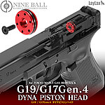 點一下即可放大預覽 -- LayLax Nine ball G19 Gen3／G17 Gen4 Dyna Piston 高強度活塞 拍頭 六孔 鋁合金製造