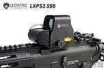 點一下即可放大預覽 -- LEONTAC【黑色】LXPS3 556 內紅點快瞄 紅綠光 (附精美防震盒) 瞄具 瞄準鏡