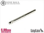 點一下即可放大預覽 -- LayLax Nineball 112mm 精密管、內管（內徑6.00mm）適用Marui Hi-Capa 5.1 Goldmatch／1911 瓦斯槍